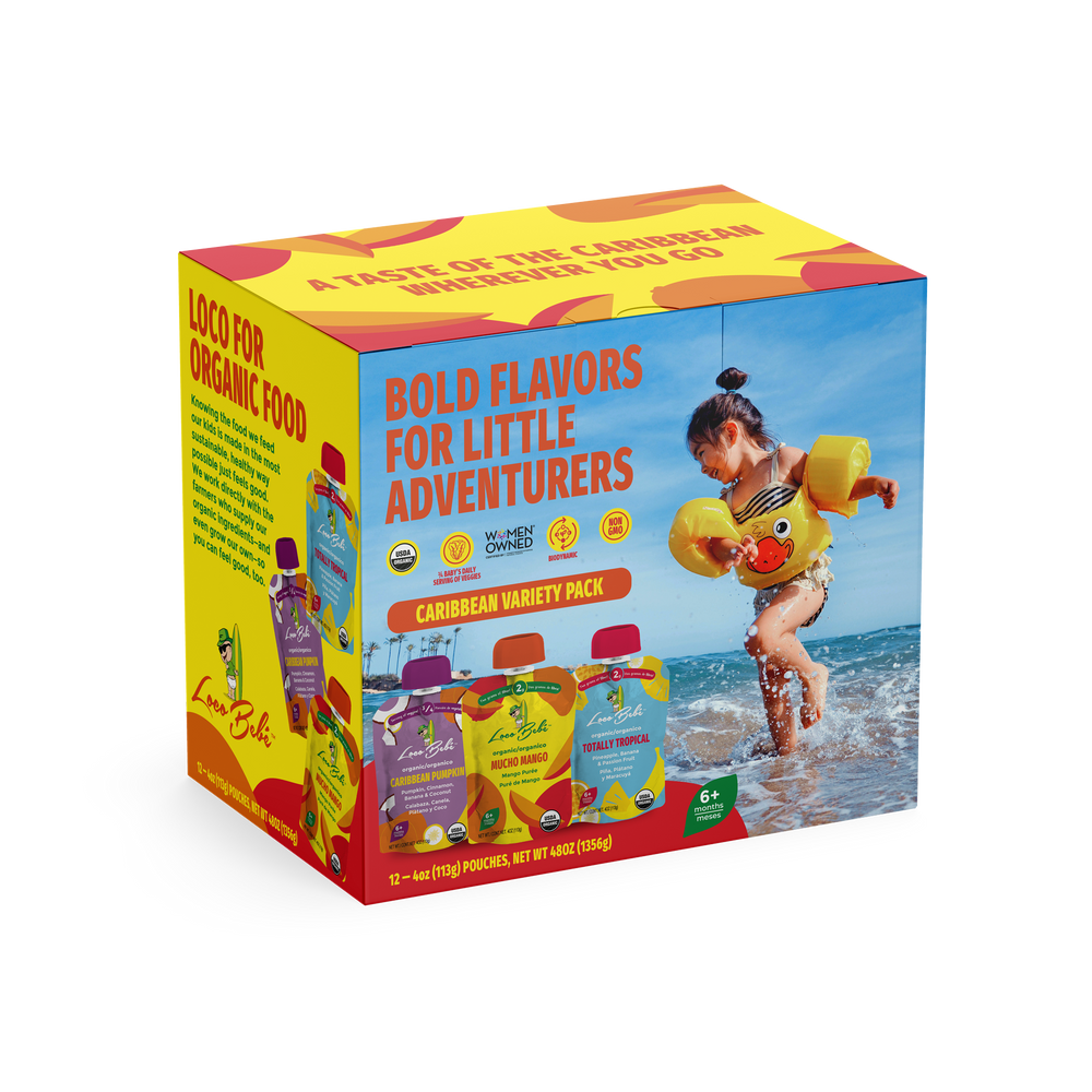 Loco Bebé Organic Baby Food 12-Pack – A Taste of the Caribbean in Every Pouch