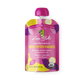A pouch of Loco Bebé organic baby food purée labeled 'Sweet Potato Paradise' showing images of purple sweet potato, banana, and passion fruit.